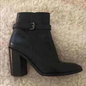 Barney’s New York black heeled booties